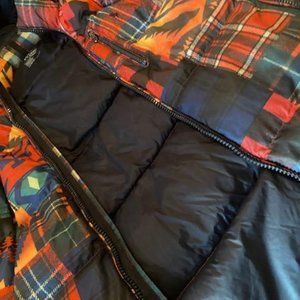 Polo ralph lauren Aztec patchwork ripstop hooded puffer